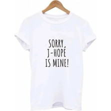 Bts Member Name T Shirt White K Pop Army Fan Graphic Tee, Sorry Rm Jin Suga J-Hope Jimin V Jungkook Is Mine Shirt, Bangtan Boys Merchandise,