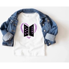 Kpop Army Kids Shirt: Bangtan Inspired Cotton Clothes, Little Army, Baby K Pop Shir