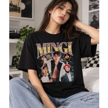 Ateez Mingi Graphic Black T-Shirt, Mingi Portrait Shirt, Ateez Kpop T-Shirt, Korean Pop Music Shirt, Mingi Fan Gift, Ateez Fan Shirt, Kpop G