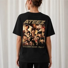 Ateez Golden Hour Part 1 Seonghwa Hongjoong Yunho Yeosang San Mingi Wooyoung Jongho 8 Makes 1 Team Black Regular Fit Unisex T-Shirt