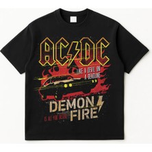 Ac Dc Relaxed %100 Pamuk T-Shirt