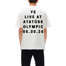 Kanye West Istanbul Tour 2026 Ye Live T-Shirt, Premium Kalın Kumaş, %100 Pamuk