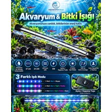 Aqua Expert Akvaryum Işığı - Balık Işığı - Bitki Işığı - 37 cm - 24 LED - Tamamen Su Içinde Kullanılabilir - 3 Modlu - 5W - Mükemmel Işık