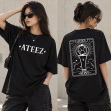 Ateez Black T-Shirt, Ateez Atıny Graphic Tee, Ateez Logo Shirt, Kpop T-Shirt, Korean Pop Music Tee, Atıny Fan Shirt, Unisex T-Shirt