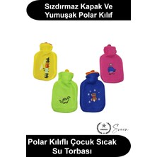 Svein #sıcaksutorbası Çocuk Sıcak Su Torbası 500 ml Polar Kılıflı Termofor Sevimli Desenli Sızdırmaz Kapaklı Yumuşak Yıkanabilir Karın Ağrısı Kış Isınma Okul Seyahat Ev Kullanımı Karışık Model Hediyelik
