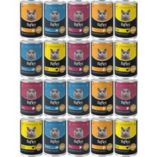 Reflex Plus Karışık Yetişkin Kedi Konservesi 400 gr x 20 Adet