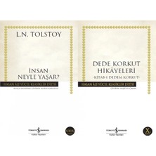 İş Bankası Kültür Yayınları Insan Neyle Yaşar? (Tolstoy) ve Dede Korkut Hikayeleri - Kitab-I Dedem Korkut