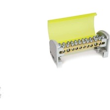 Çetsan Kalıp Çetsan Dağıtım Ünitesi Kapaklı 125 Amper 7X12MM 2+10 Delikli 2 Kutuplu