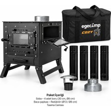 Egecamp® Cozy Çadır ve Kamp Sobası