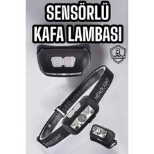 Royaleks Kafa Lambası Kamp Lambası Sensörlü Şarjlı Ayarlanabilir