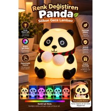Royaleks Dokunmatik Kontrollü Renk Değiştiren Panda Gece Lambası Çocuk Odası ve Yatak Odası