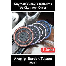 Wonara #bardakmatı Araç Içi Bardak Tutucu Kaymaz Silikon Mat Bardaklık Pedi Oto Konsol Koruyucu Altlık Suya Dayanıklı Kolay Temizlenir Titreşim Önleyici Renkli Otomobil Aksesuarı Sıvı Dökülme Engelleyici