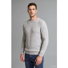 Defacto  Erkek Kazak E0811AX/GR210 Grey Melange