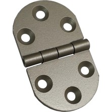 Lovesta Home 20 Adet Alüminyum Oval Menteşe 40X69 mm - Yönsüz, Şık, Hafif ve Dayanıklı Dolap, Pano, Kapak Menteşesi