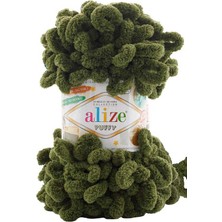 Alize Puffy (5 Adet) 620 Zeytin Rengi Örgü Ipliği