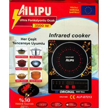 3500W Dokunmatik Infrared Elektrikli Tekli Ocak A+++ Dijital Ekranlı Akıllı Lazer Ocak (ALP-213)
