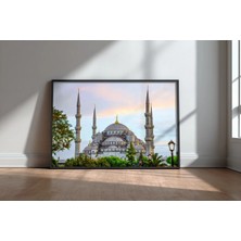 Cami ve Islam Mimarisi No 29 Çerçeveli Mdf Tablo Poster Salon Duvar Dekoru Hediye