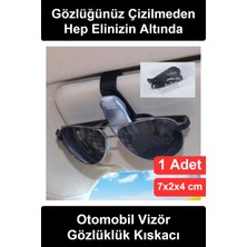 Wonara Araç Içi Güneşlik Gözlük Tutucu Klips Mandallı Araba Güneş Gözlüğü Tutacağı Kartvizit Askısı Oto Aksesuar Organizer Universal Tüm Araçlara Uyumlu Çizilme Önleyici Pratik Kompakt Tasarım Sert Plastik