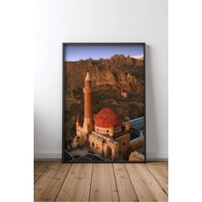 Cami ve Islam Mimarisi No 65 Çerçeveli Mdf Tablo Poster Salon Duvar Dekoru Hediye
