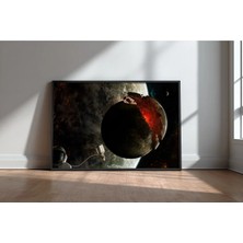 Victim Of Gravity Fantastik Bilim Kurgu Sanat Çerçeveli Mdf Tablo Poster Salon Duvar Dekoru Hediye