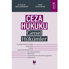 Adalet Yayınevi Ceza Hukuku Genel Hükümler