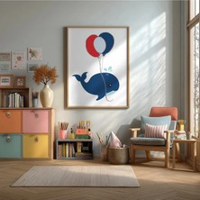 Denizci Erkek Bebek Çerçeveli Mdf Tablo Poster Bebek Odası Duvar Dekoru Hediye