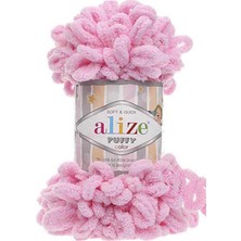 Alize Puffy (5 Adet) 185 Pembe Renk El Örgü Ipliği