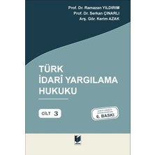 Adalet Yayınevi Türk Idari Yargılama Hukuku Dersleri Cilt 3