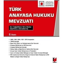Adalet Yayınevi Türk Anayasa Hukuku Mevzuatı
