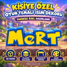 Jenerik Kişiye Özel Pokemon 3D Isim Dekoru
