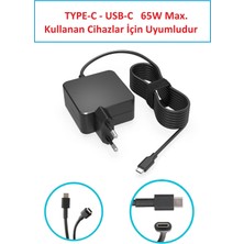 PARS POWER Msı Summit E16 Flip Evo A12MT Type-C Uyumlu Notebook Adaptör
