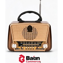Helsing Helsinki Machine HS-1600BT Nostaljik Retro Bluetooth Hoparlörlü Radyo Fm/am/sw USB Tf Kart Şarjlı