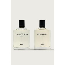 Zara Man Green Savage Wınter- Man Blue Spırıt Wınter Parfüm 2x 100 ml