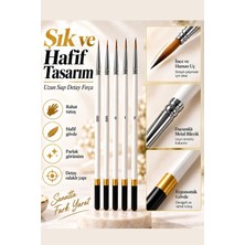 Vox Art Detay Fırça Seti 5'li Set, 27CM Uzun Sap