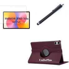 Honor Pad X8B X8A 11INÇ ile Uyumlu Kılıf Dönen Tablet Kilifi Ekran Koruyucu+Kalem (Honorpad X8/x8 Pro Değildir)