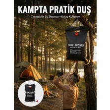 Taşınabilir Kamp Duşu Solar Isıtmalı 20 Litre Su Kapasiteli Hijyen Çözümü Yeni Nesil