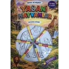 Ne Lazım Bana Boya Keşfet- Yabani Hayvanlar Boyama Kitabı