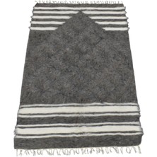 Zehra Abla Halı Yeni El Dokuma Namazlık Seccade Yün Tiftik Siirt Battaniyesi Kilim 7605