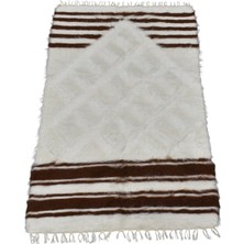Zehra Abla Halı Yeni El Dokuma Namazlık Seccade Yün Tiftik Siirt Battaniyesi Kilim 7604