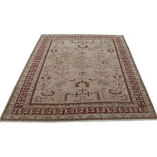 Zehra Abla Halı Vintage El Dokuma 6m2 Pastel Eskitme Kula Izmir Yün Salon Halısı 7573
