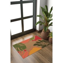 Decovetro Kapı Önü Halı Paspas Yaprak Desenli 40 x 60 cm