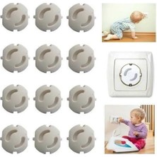 12 Adet Priz Kapağı Bebek Güvenlik Ürünü Priz KAPATICI%100 Emniyetli Çocukları Koruyucu Pr