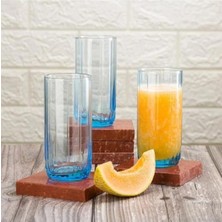 Str Store Paşabahçe Leia 3 Lü Su Meşrubat Bardağı, Turkuaz, 310 cc Set