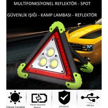 Colezium Reflektör 3 Ledli Güneş Enerjili - Kamp Feneri - Işıldak - Power