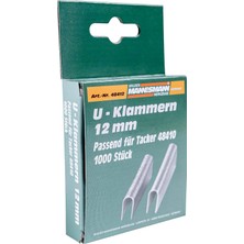 Str Store Brüder Yedek Zımba Telleri, 12 Mm, U Şeklinde, M48410 Ürün Numaralı Zımba Tabancası Için M48412
