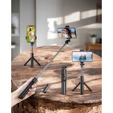 Kumandalı Tripod Telefon Tutucu 360 Derece Dönebilen