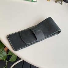 Str Store ® Zey - Natürel Hakiki Deri Kalemlik (Yeşil)