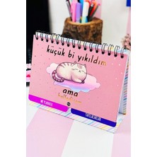 Str Store Özel Tasarımlı Yeni Nesil Masa Üstü Planner 2 Sayfa Sticker (Küçük Bi Yıkıldım)