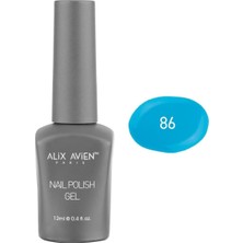 Str Store Gök Mavi Kalıcı Oje 86-Yoğun Renk Veren Jel Oje 12 Ml-Nail Uv Gel Polish 86