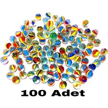 100 Adet Cam Misket Cam Bilye Nostaljik Dekoratif Oyuncak -